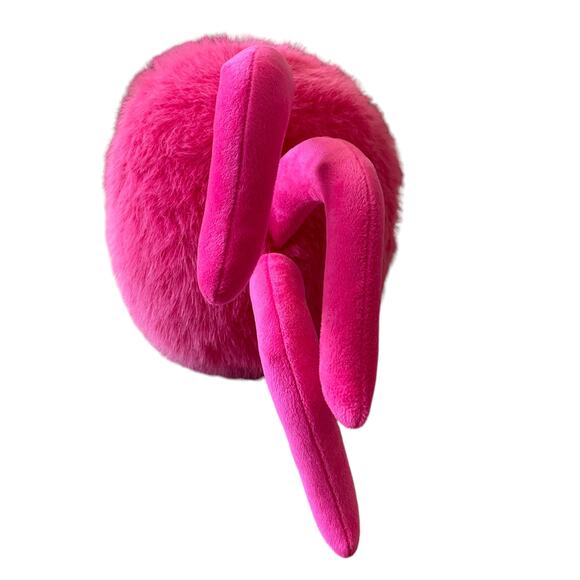 Cynthia Rowley PINK SPIDER Pillow Faux Fur Halloween Decor NEW - Picture 5 of 10